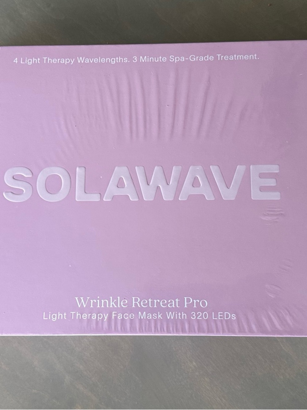 SOLAWAVE Wrinkle Retreat Pro Light Therapy Mask - Lavender